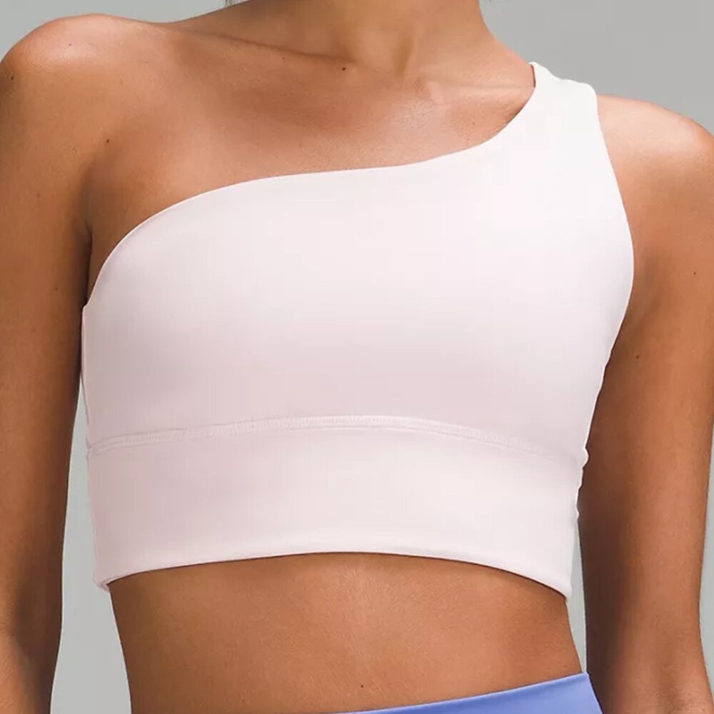 lululemon Align Asymmetrical Bra Size 8 Flush Pink